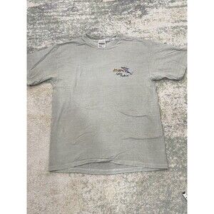 Vintage Sz L Philadelphia Museum 'Gone Fishing' T-Shirt Pre-Shrunk Cotton